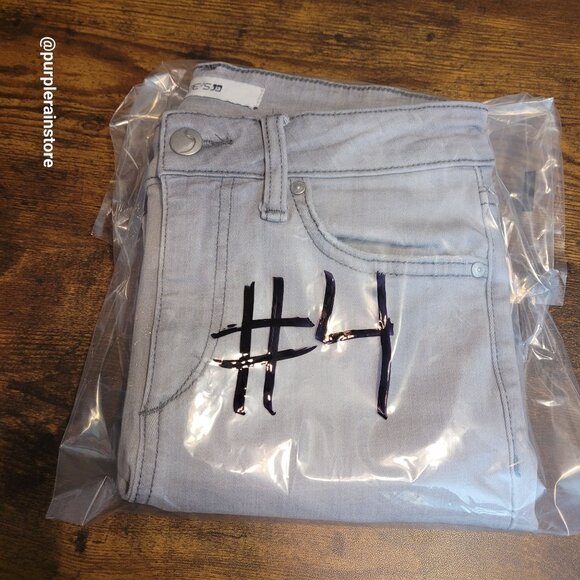 Joes Jeans Size 26 Skinny Mid Rise Gray Wash Stretch Denim Raw Hem - Picture 12 of 12